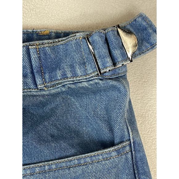 Fine Culture‎ Ebony Jeans Mens L Blue Fireman Latch Custom Seam Work Baggy Fit - Picture 6 of 16